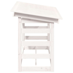 vidaXL White Pine Wood Firewood Log Holder 78 x 108 x 64.5cm - Wilko - thumbnail 6