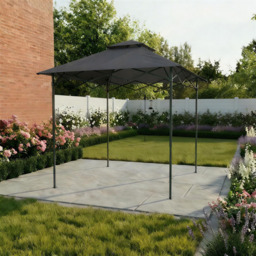 Home Source Verano 2.5 x 1.6m Black Folding BBQ Gazebo - Size: 278 x 255 x 160cm - Wilko - thumbnail 4