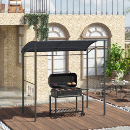 Outsunny 2 x 1.5m Grey Metal Frame BBQ Grill Gazebo with Hooks - Size: 2 x 2m - Wilko - thumbnail 5