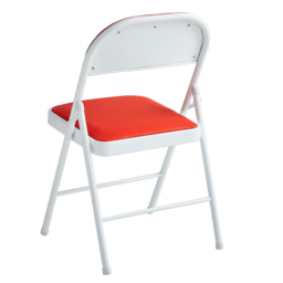 Set of 4 Red Padded Folding Metal Dining Chairs - MCC - Wilko - thumbnail 6