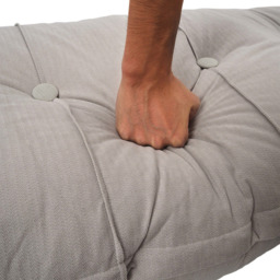 Living and Home Dark Grey Chenille Headboard Pillow 60 x 180cm - Size: 60 x 180 x 18cm - Wilko - thumbnail 6