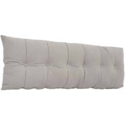 Living and Home Dark Grey Chenille Headboard Pillow 60 x 180cm - Size: 60 x 180 x 18cm - Wilko