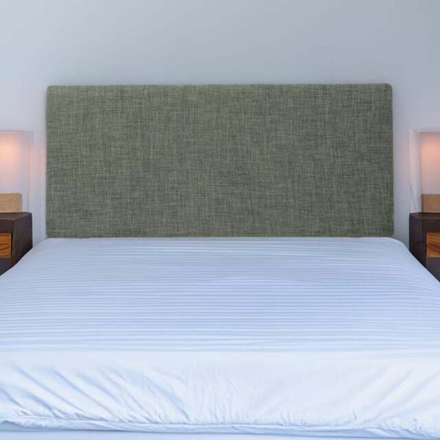 Bedmaster Valencia Super King Size Charcoal Linen Plain Headboard - Grey - Wilko - image 1