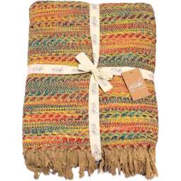 Allure Home Fashions Banjara Traveller Throw 130 x 170cm - Multi - Wilko - thumbnail 1