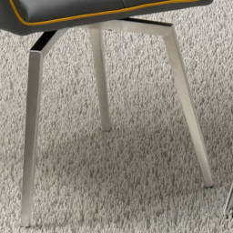 Mako Set of 2 Graphite Grey Swivel Leather Effect Dining Chair - Wilko - thumbnail 4