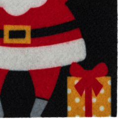 JVL Christmas Santa Machine Washable Door Mat 40 x 57cm - Size: 40 x 57 x 0.5cm - Multi - JVL Homewares - Wilko - thumbnail 5