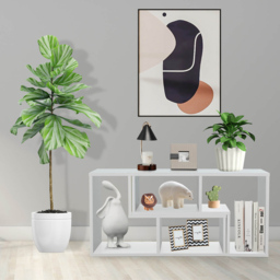 Costway 6 Shelf White Convertible TV Unit - Size: 79 x 38 x 21cm - Wilko - thumbnail 5