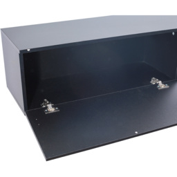 Living and Home 2 Door Black Wall Mounted Floating TV Unit - Size: 30 x 160 x 35cm - Wilko - thumbnail 6