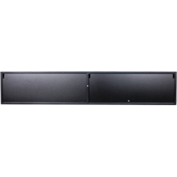 Living and Home 2 Door Black Wall Mounted Floating TV Unit - Size: 30 x 160 x 35cm - Wilko - thumbnail 4