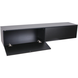 Living and Home 2 Door Black Wall Mounted Floating TV Unit - Size: 30 x 160 x 35cm - Wilko - thumbnail 5