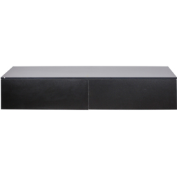 Living and Home 2 Door Black Wall Mounted Floating TV Unit - Size: 30 x 160 x 35cm - Wilko - thumbnail 3