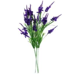 Leaf Purple Larkspur Artificial Stem 80cm 6 Pack - Size: 80 x 10 x 10cm - Wilko