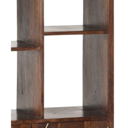Brooklyn Ozella 2 Door 5 Shelf Dark Gold Large Bookcase - Brown - Wilko - thumbnail 6