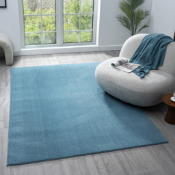 Desire Rugs Comfy Blue Anti Slip Felt Backing Rug 80 x 120cm - Wilko - thumbnail 3