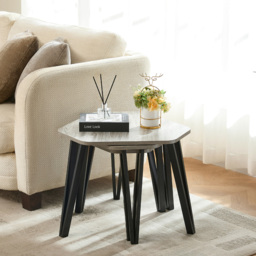 Vida Designs Brooklyn Grey Nest of Tables Set of 3 - Wilko - thumbnail 6