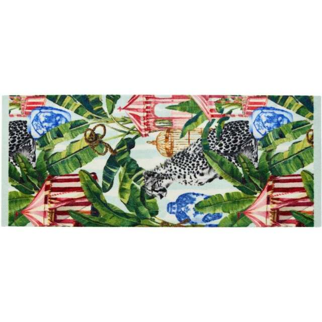 Studio Lux Leopard Rug 67 x 150cm - Size: 67 x 150 x 0.5cm - Multi - Wilko - image 1