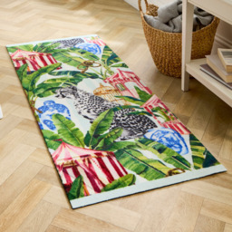 Studio Lux Leopard Rug 67 x 150cm - Size: 67 x 150 x 0.5cm - Multi - Wilko - thumbnail 3