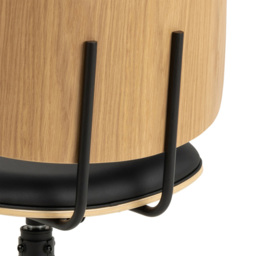 Florence Owen Set of 2 Matt Black Swivel Dining Chair - Furniture To Go - Wilko - thumbnail 7