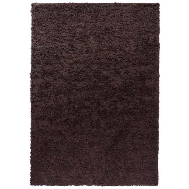 Desire Rugs Oxford Brown Plain Shaggy Rug 120 x 170cm - Wilko - image 1