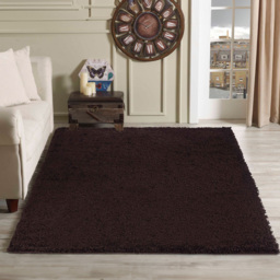 Desire Rugs Oxford Brown Plain Shaggy Rug 120 x 170cm - Wilko - thumbnail 3