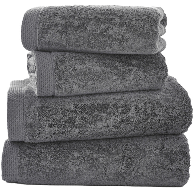 The Lyndon Company Egyptian Spa Charcoal Hand Towel 2 Pack - Size: 50 x 90cm - Grey - Wilko - image 1