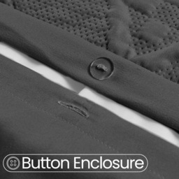 Velosso Single Charcoal Quilted Knit Duvet Set - Wilko - thumbnail 4