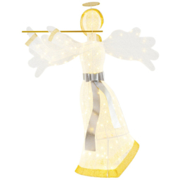 Costway 100 Warm White LED Angel Christmas Decoration 4.9ft - Size: 150 x 37 x 112cm - Wilko - thumbnail 3