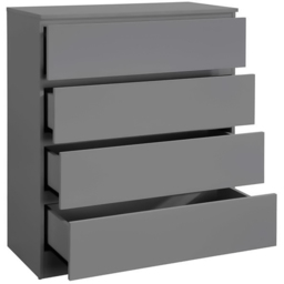 Oslo 4 Drawer Grey Chest of Drawers - Birlea - Wilko - thumbnail 5