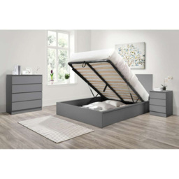 Oslo 4 Drawer Grey Chest of Drawers - Birlea - Wilko - thumbnail 4