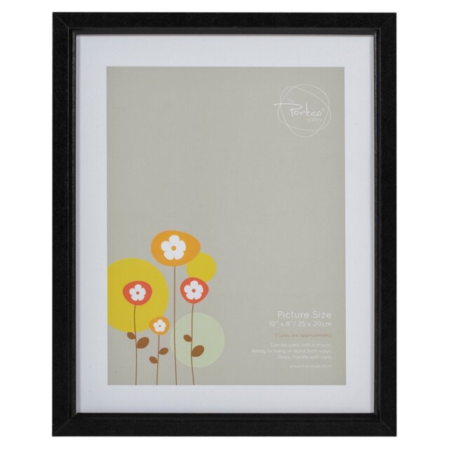 The Port Gallery Black Ridged Photo Frame 10 x 8 inch - The Port. Co Gallery - Wilko - image 1