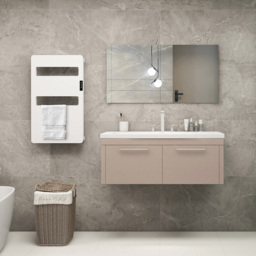 Mirrorstone Electric Towel Rail - Size: 90 x 46 x 8.3cm - White - Wilko - thumbnail 7
