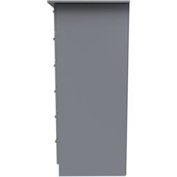 Crowndale Camden Single Door 6 Drawer Dusk Grey Kids Wardrobe Ready Assembled - Wilko - thumbnail 4