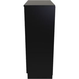 Crowndale Avon 4 Drawer Matt Black Deep Chest of Drawers Ready Assembled - Black Matt - Wilko - thumbnail 4