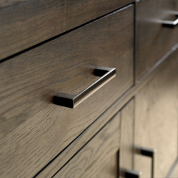 Bentley Designs Turin 3 Drawer 3 Door Dark Oak Wide Sideboard - Size: 82 x 160 x 47cm - Brown - Wilko - thumbnail 5