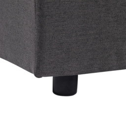 Furniture One 3 Seater Light Grey Linen Corner Storage Sofa Bed - Wilko - thumbnail 6