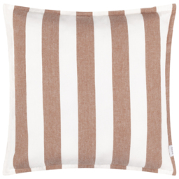 Yard Hayle Natural Cotton Polyester Filled Outdoor Cushion 50 x 50cm - Orange - Wilko