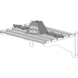 Palram Canopia Aluminium Shelf Kit - Size: 22 x 42.2 x 62.2cm - Green - Wilko - thumbnail 5