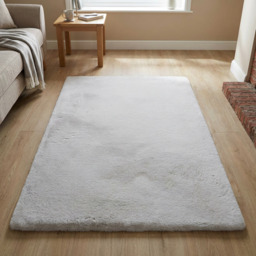 Mink Faux Rabbit Fur Rug 150 x 100cm - Wilko - thumbnail 7