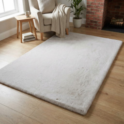 Mink Faux Rabbit Fur Rug 150 x 100cm - Wilko - thumbnail 5