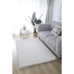 Mink Faux Rabbit Fur Rug 150 x 100cm - Wilko - thumbnail 2