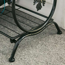 Living and Home 4 Tier Vintage Black Shoe Rack - Size: 30 x 60 x 70cm - Wilko - thumbnail 6