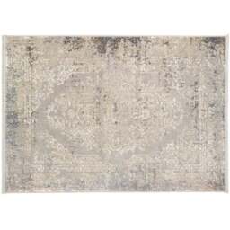Origins Vintage Medallion Blue and Grey Rug 120 x 170 cm - Size: 120 x 170cm - Origins Rugs - Wilko