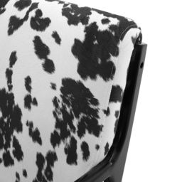 Living and Home Black and White Modern Upholstered Swivel Armchair - Size: Single - Wilko - thumbnail 6