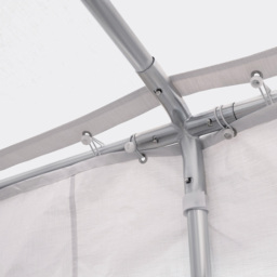 Outsunny 4 x 6m Marquee Carport Shelter Gazebo Tent - White - Wilko - thumbnail 4