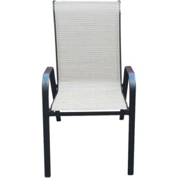 Rio Highback Stacking Chair Beige - Wilko