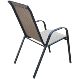 Rio Highback Stacking Chair Beige - Wilko - thumbnail 3