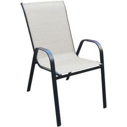 Rio Highback Stacking Chair Beige - Wilko - thumbnail 5