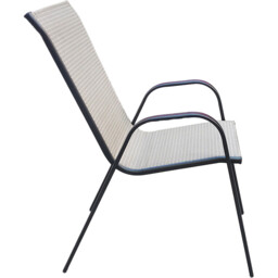 Rio Highback Stacking Chair Beige - Wilko - thumbnail 4