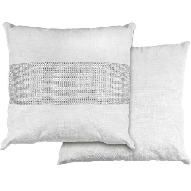 Serene Melia White Cushion Cover 43 x 43cm - Wilko - image 1