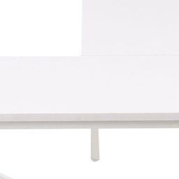 Living and Home 2 Shelf White L-Shaped Office Desk with Storage Bag - Size: 75 x 136 x 77cm - Cream - Wilko - thumbnail 7